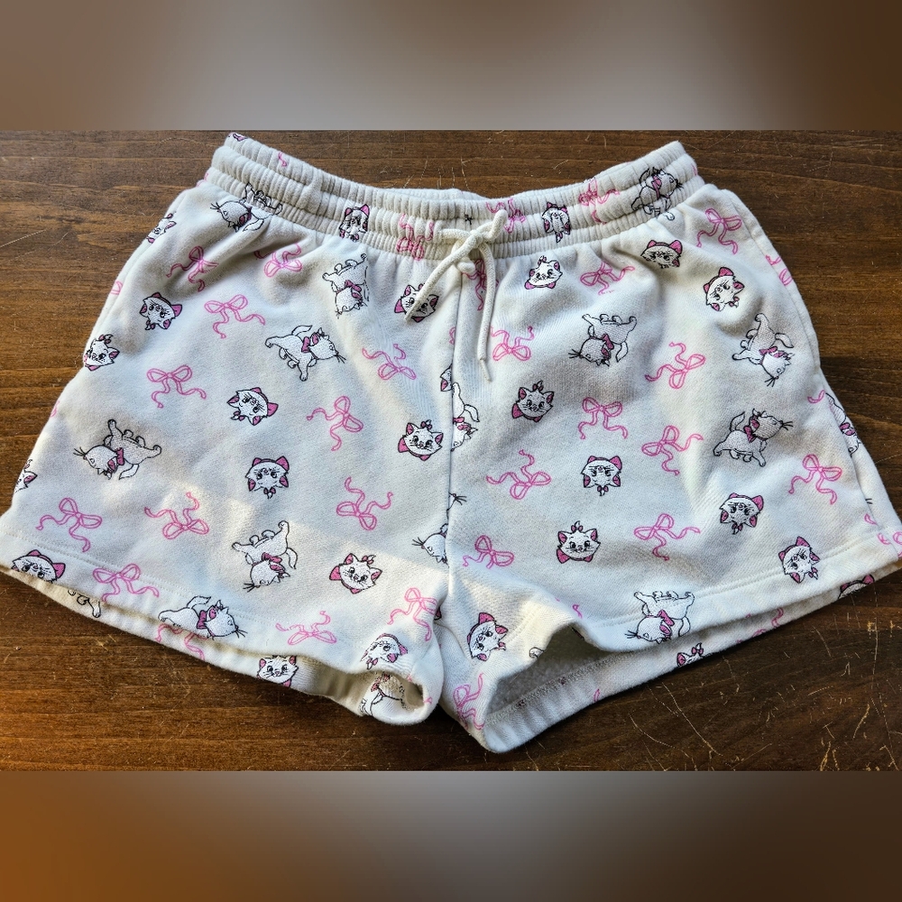 Disney's Aristocats Marie Cat Fleece Shorts Juniors Size Medium